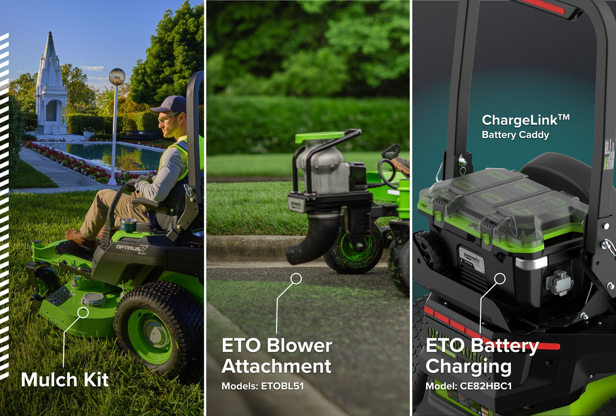 OPTIMUS Zero Turn Ride-On 36 kWh, Rear-discharge | OZ972R