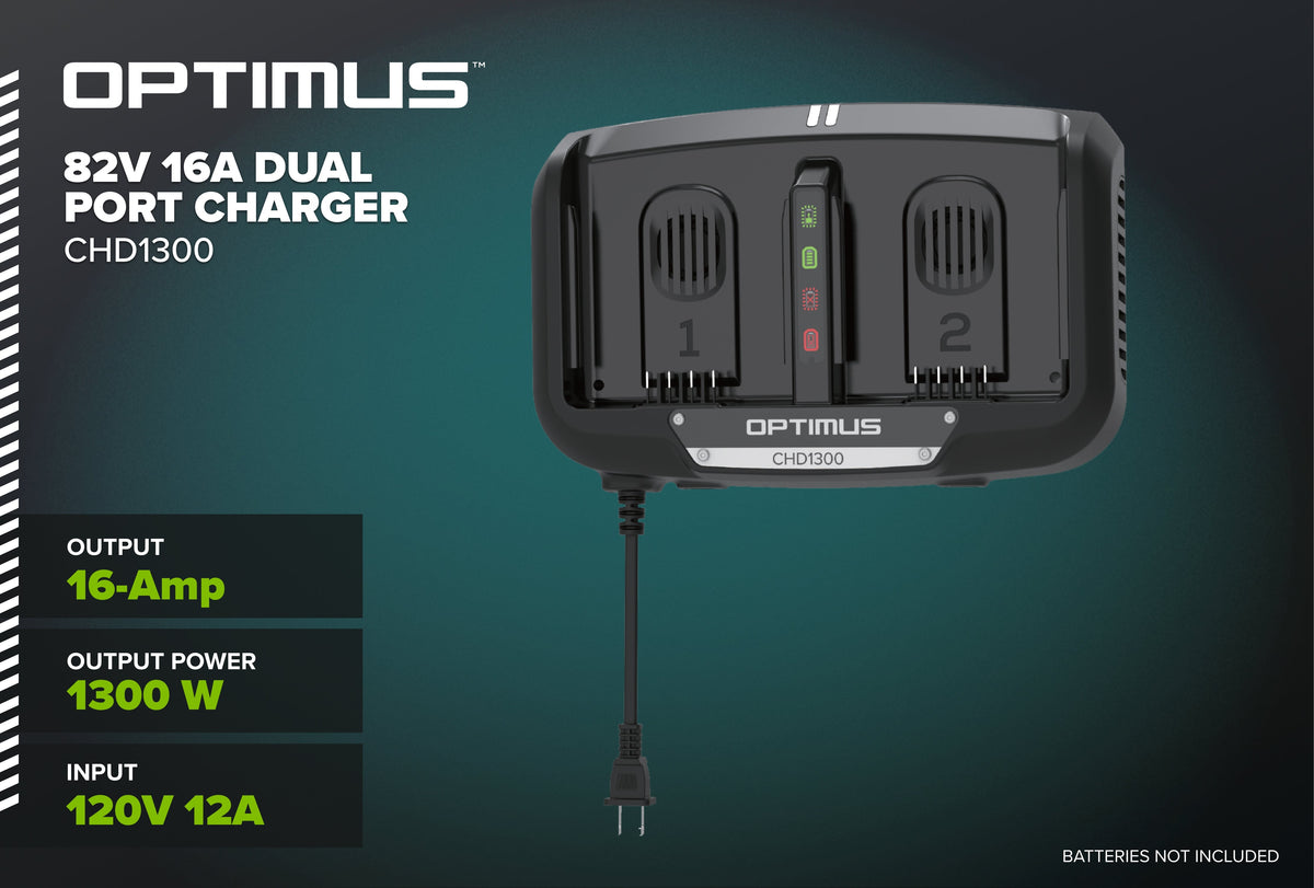 Optimus Fast Charger Dual Slot 16A | CHD1300
