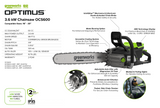 OPTIMUS Chainsaw 3,6 kW | OCS600