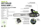 OPTIMUS Chainsaw 5,0 kW | OCS800