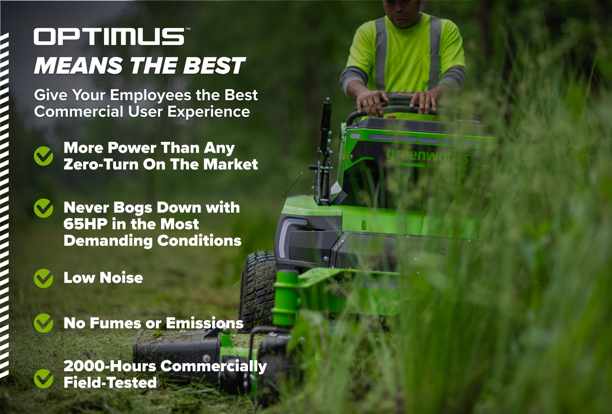 OPTIMUS Zero Turn Stand-On 24 kWh, Side-discharge | OS948