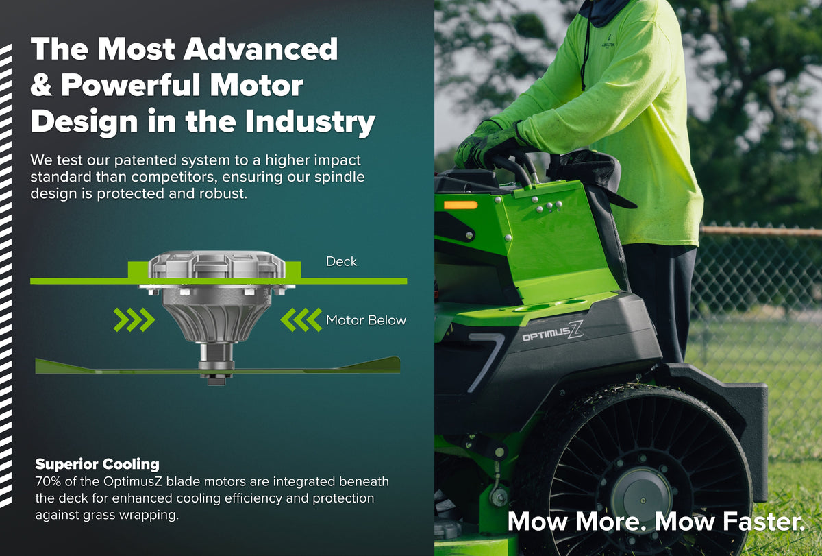 OPTIMUS Zero Turn Stand-On 24 kWh, Side-discharge | OS948