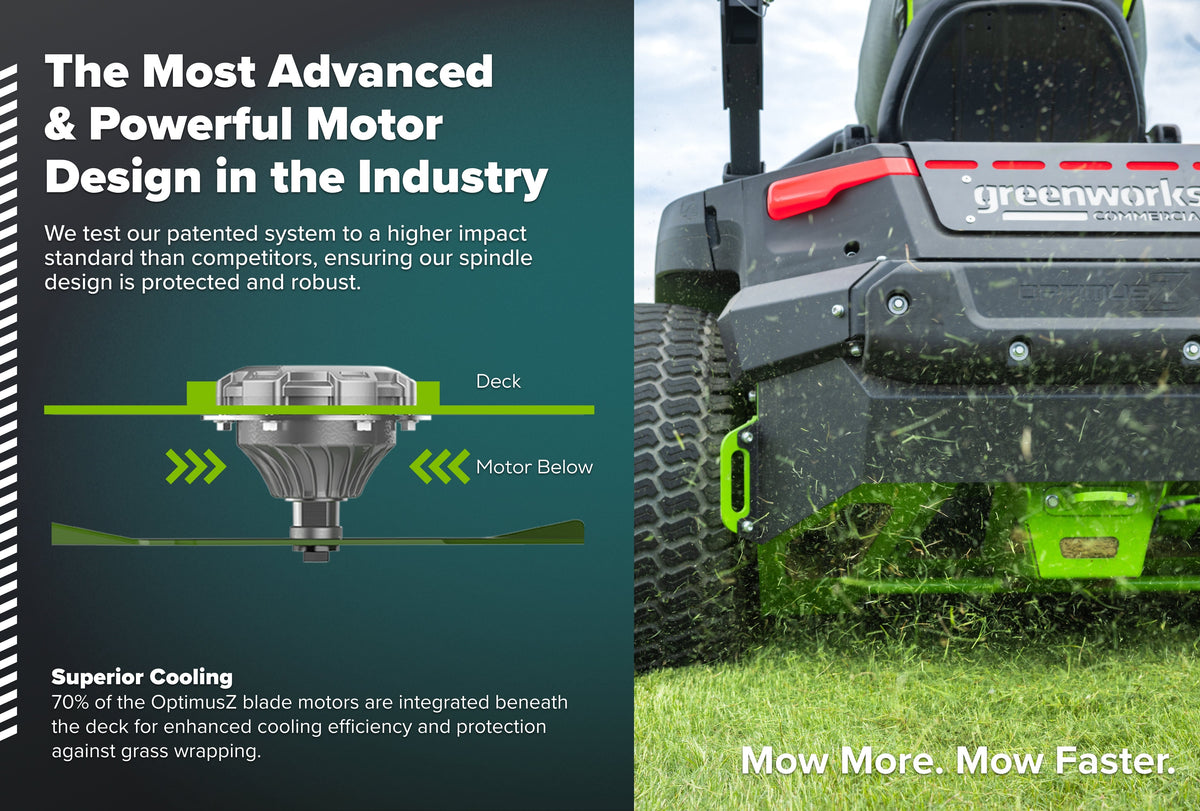 OPTIMUS Zero Turn Ride-On 24 kWh, Rear-discharge | OZ960R / OZ952R / OZ948R