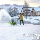 82V Dual Stage Snow Thrower with (3) 6Ah Batteries and Dual Port Charger | 82SN24D-63DP